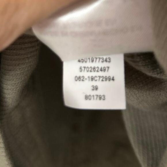 CHICO’S ZENERGY NWT Ikat Print Olive Green & Khaki Utility Jacket Size 3 (16-18) - Picture 15 of 15